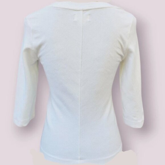 Brand New Women's Maeve Ribbed Front-Zip Top - Picture 3 of 4
